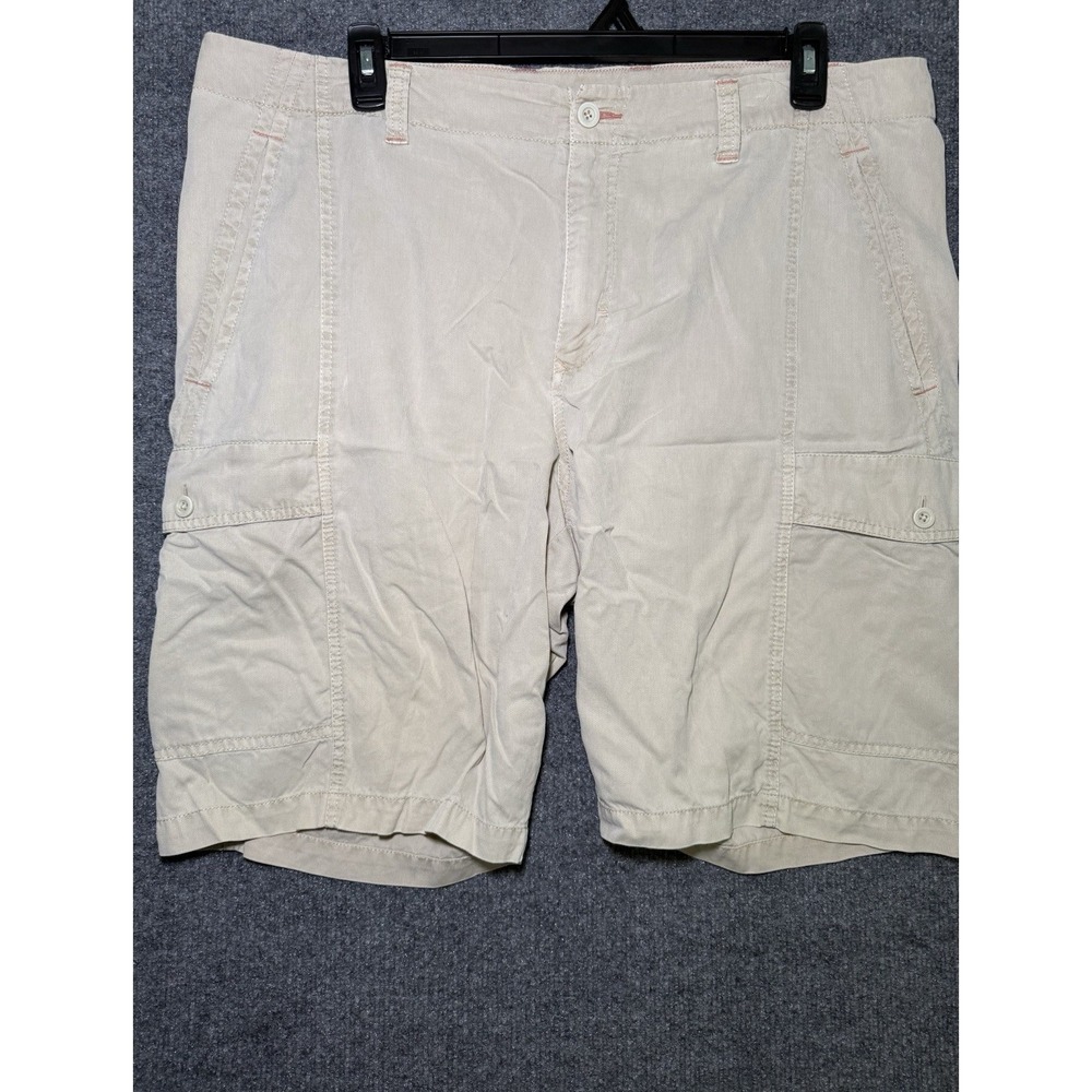 Tommy Bahama Shorts Mens 40 Relax Tan Khaki Cargo Chino Pockets